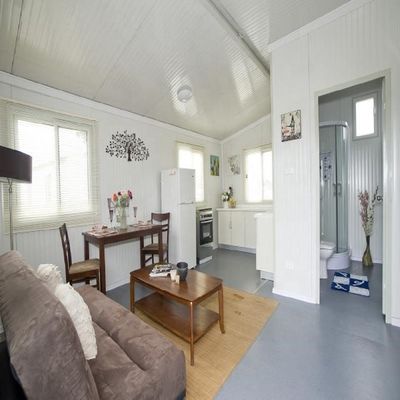 20ft 3 em 1 casas móveis dobráveis perfeitas para aplicações de hotel Booth