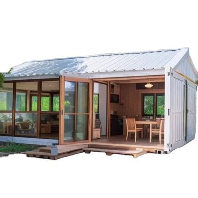 20ft 40ft expandivel pré-fabricado Homestay Hotel com Container Quarto Jardim