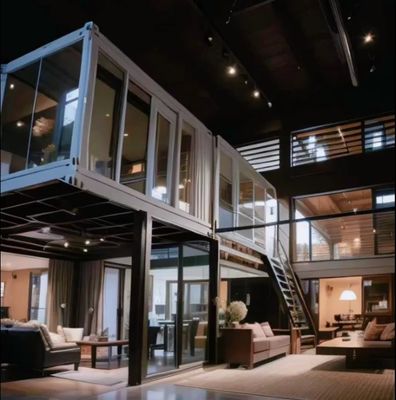 20ft 40ft expandivel pré-fabricado Homestay Hotel com Container Quarto Jardim