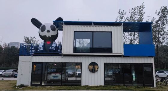 20ft 40ft expandivel pré-fabricado Homestay Hotel com Container Quarto Jardim