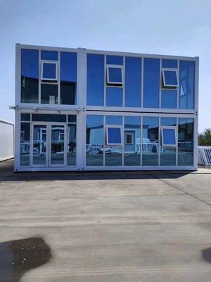 Container de escritório portátil de 20 pés ou 40 pés Container modular Estrutura de escritório móvel