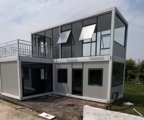 20ft 40ft expandivel pré-fabricado Homestay Hotel com Container Quarto Jardim