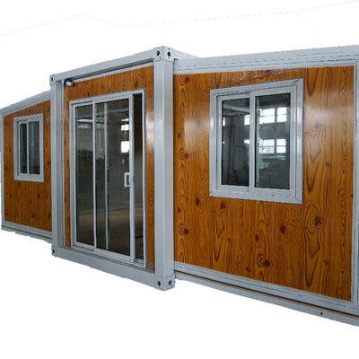Quadro de aço leve galvanizado de 20 pés Casas modulares expansíveis com janela deslizante de PVC