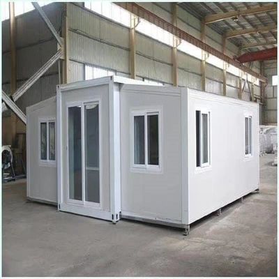 Quadro de aço leve galvanizado de 20 pés Casas modulares expansíveis com janela deslizante de PVC