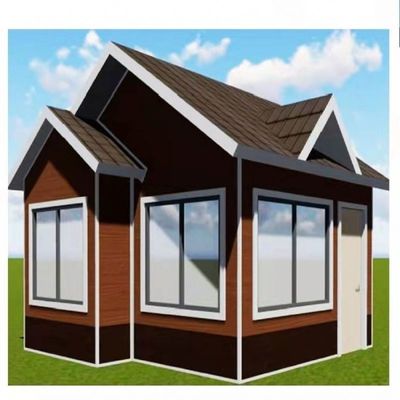Moderno pré-fabricado Painel Sandwich Casa Minúscula Com PVC Janela Deslizante