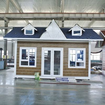 Moderno pré-fabricado Painel Sandwich Casa Minúscula Com PVC Janela Deslizante