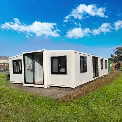 Casa de contêineres móvel de design moderno para transformação de escritório em casa