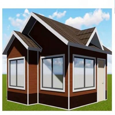 Casas de madeira razoavelmente pequenas com painel de sanduíche de aço