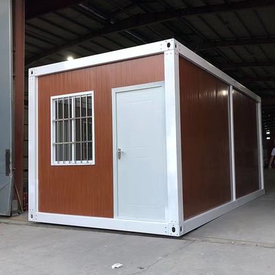 Casas de contêineres pré-fabricadas de aço galvanizado com janela deslizante de PVC