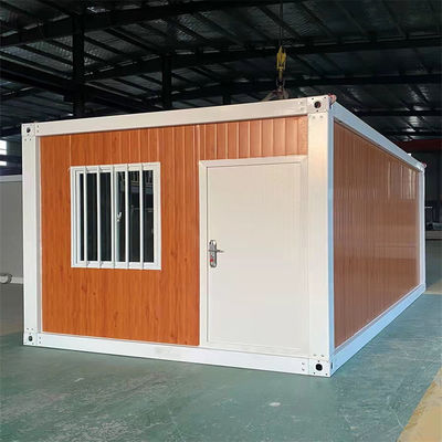 Casas de contêineres pré-fabricadas de aço galvanizado com janela deslizante de PVC