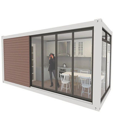 Edifício de escritórios de 20 ou 40 pés Casas modulares pré-fabricadas Casa de contêineres Flat Pack