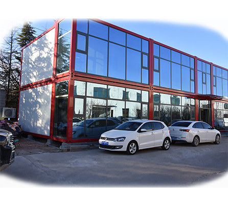 Edifício de escritórios de 20 ou 40 pés Casas modulares pré-fabricadas Casa de contêineres Flat Pack