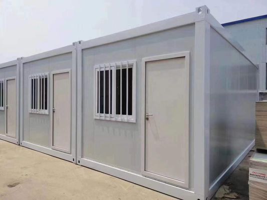 Habitação Casa de contêineres de embalagem plana com janela deslizante de PVC de design tradicional