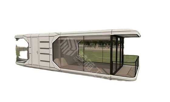 Casa de cápsula espacial pré-fabricada ao ar livre com vantagem de instalação rápida