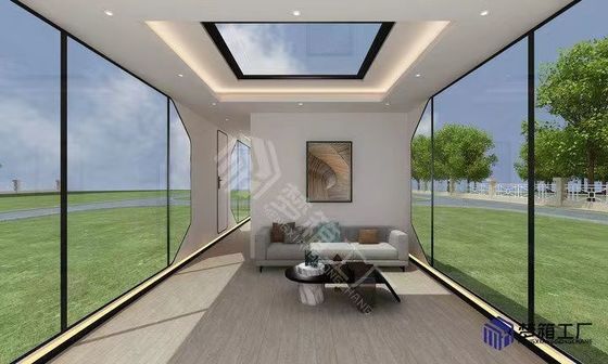 Casa de cápsula espacial pré-fabricada ao ar livre com vantagem de instalação rápida