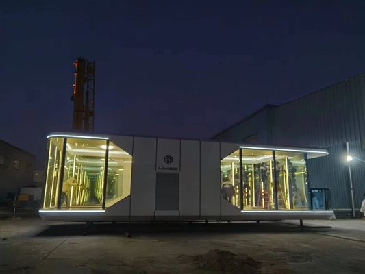 Casa de cápsula espacial pré-fabricada ao ar livre com vantagem de instalação rápida