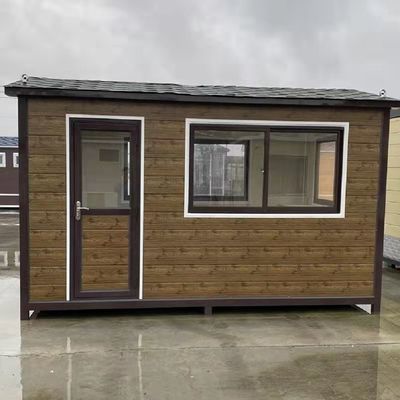 Modular pré-fabricado Mini Container Van House com estrutura de aço galvanizado