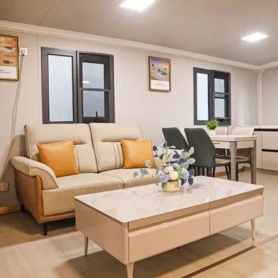 Oficina Armazém 20FT 40FT Modern Steel Prefab Tiny Mobile Modular Casa Expansível