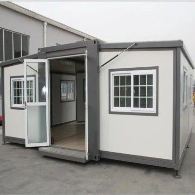 Oficina Armazém 20FT 40FT Modern Steel Prefab Tiny Mobile Modular Casa Expansível