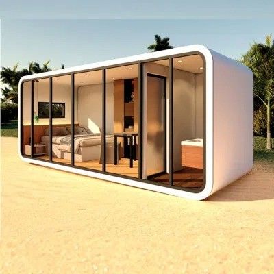 Mobile Modern Design Style Luxury Capsule Hotel Apple Cabin Casa Espacial