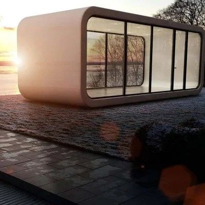 Mobile Modern Design Style Luxury Capsule Hotel Apple Cabin Casa Espacial