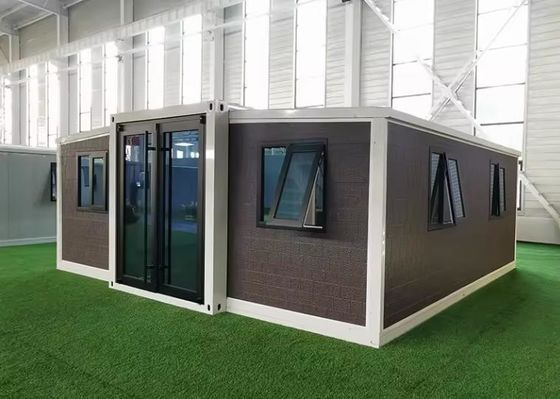 Porta de aço painel de sanduíche Modular Container House Plegavel Estrutura de aço leve Quadro