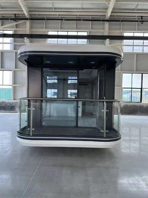 Casa pré-fabricada de aço leve Container de cápsula espacial de luxo pré-fabricada portátil