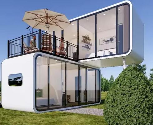 Casa de contêineres de luxo de aço de tamanho personalizado para armazém multifuncional de maçã