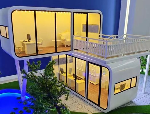 Casa de contêineres de luxo de aço de tamanho personalizado para armazém multifuncional de maçã