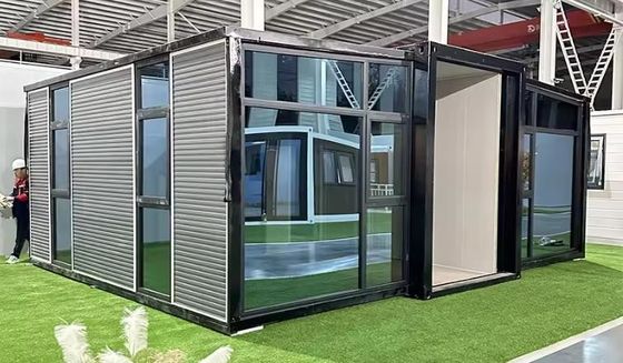 Casa de contêiner móvel pré-fabricada de 20 pés e 40 pés com design de quarto e quarto