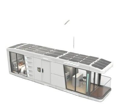 Casa pré-fabricada de luxo Container para cápsula espacial solar