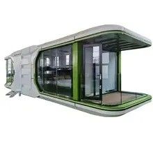 Casa pré-fabricada de luxo Container para cápsula espacial solar