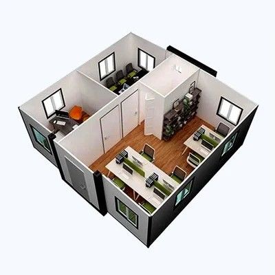 Casa de 2 quartos de luxo com banheiro completo na Austrália 20ft/40ft