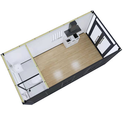 REACHTOP 2022 Casa de contêineres de embalagem plana com projeto desmontável e piso de cartão MgO de 18 mm