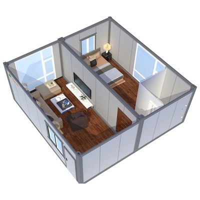 Estrutura de aço galvanizado REACHTOP Casa de contêineres de pacote plano 2022 Design Casa destacável