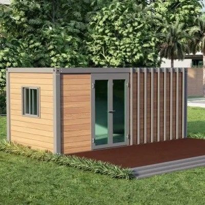 Edifício de escritórios de luxo Casa de contêiner pré-fabricada reciclável para habitação familiar