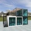 Edifício de escritórios de luxo Casa de contêiner pré-fabricada reciclável para habitação familiar