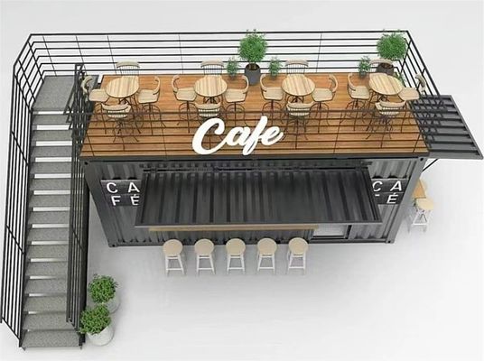 Loja de café modificada portátil para oficina Casa de contêineres móvel