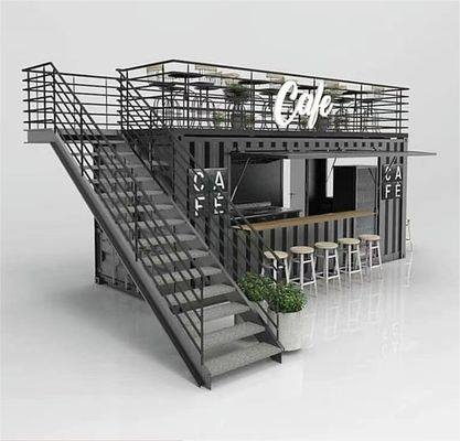 Loja de café modificada portátil para oficina Casa de contêineres móvel
