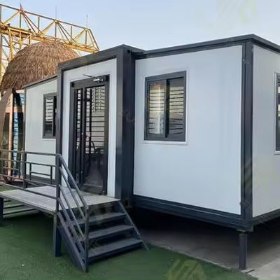 Casa de contêiner de madeira expansível com boa quantidade para quarto