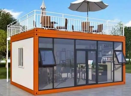 Casa de contêiner móvel de luxo para escritórios flexíveis