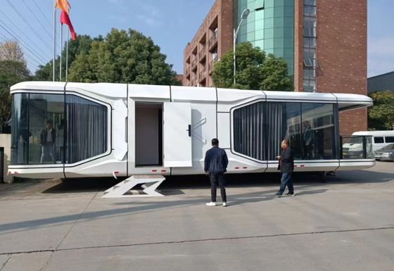 Moderna Simplicidade Vantagem de conveniência Luxo Capsula Espacial Casa Modular Prefabricada