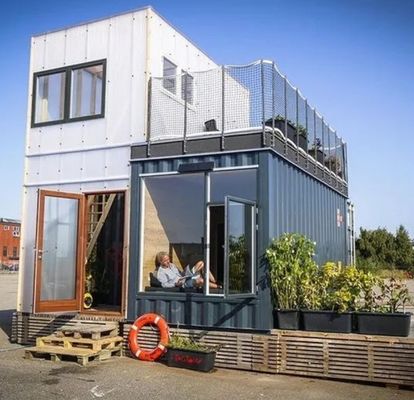 Painel de parede de sanduíche montado Container desmontável Casa pré-fabricada para 20ft ou 40ft