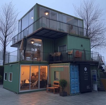20ft/40ft Galvanizado Acero Quadro Aço leve Container Desmontável Casa Prefabricada