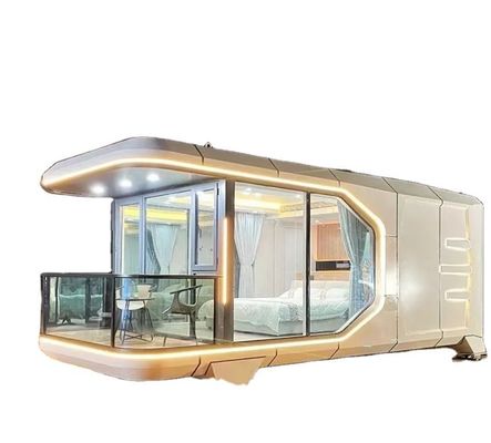 Casa Capsula Espacial Luxo Camping Cabana Prefabricada com Vantagem de Proteção Ambiental