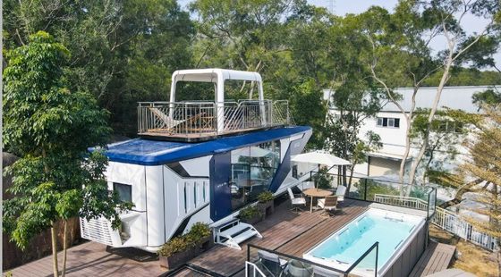 Casa Capsula Espacial Luxo Camping Cabana Prefabricada com Vantagem de Proteção Ambiental