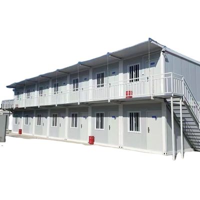 Casas pré-fabricadas em branco / cinza / preto