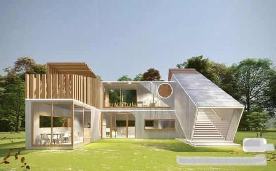 Hotel Casa de contêineres modular portátil para casas de vida expansíveis de design contemporâneo