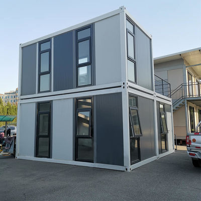 Casas de contêineres desmontáveis de estrutura de aço galvanizado para habitação pré-fabricada