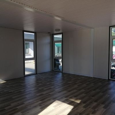 Casas de contêineres desmontáveis de estrutura de aço galvanizado para habitação pré-fabricada
